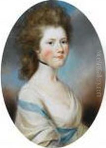 Portrait Of Lady Frances Turnour by John Russell