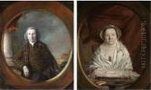Portraits Of The Artist's Father And Mother by John Russell