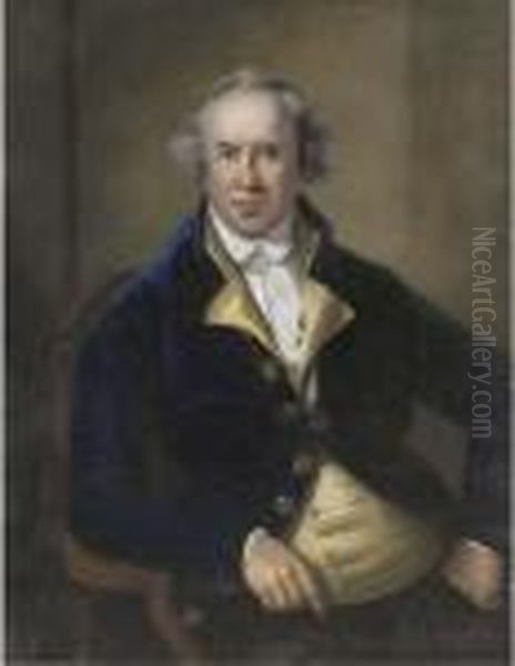 Portrait Of A Gentleman,
Traditionally Identified As George Bruere,governor Of Bermuda,
Three-quarter-length, Seated In A Blue Coatand Yellow Waistcoat - view 1