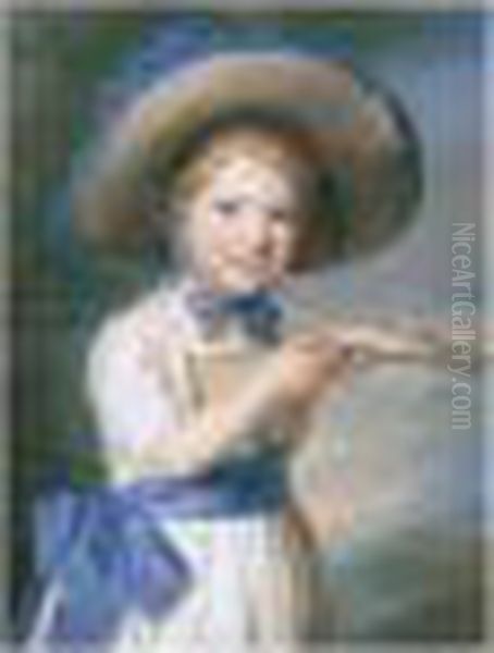 Portrait Of A Boy Holding A Toy Gun - view 1