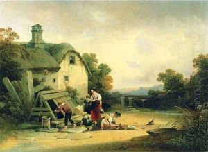The Country Well 1843 by Joshua Shaw