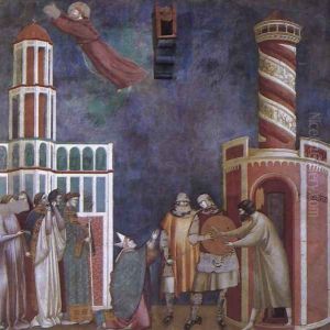 Legend of St Francis- 28. Liberation of the Repentant Heretic 1300 by Master of Saint Cecilia