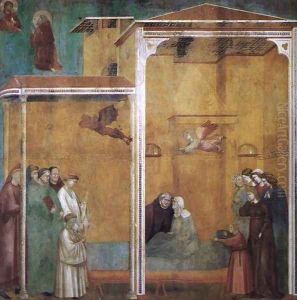 Legend of St Francis 27. Confession of a Woman Raised from the Dead 2 by Master of Saint Cecilia
