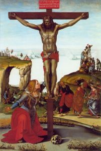 Crucifixion with Mary Magdalene, c.1505 by Luca Signorelli