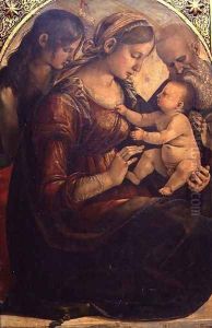 The Holy Family with St. John the Baptist by Luca Signorelli