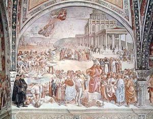 The Preaching of the Antichrist, from the San Brixio Chapel, 1499-1504 by Luca Signorelli