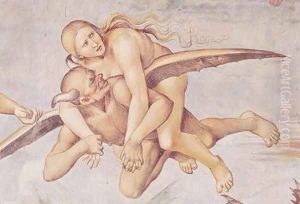One of the Damned Riding on a Devil, from the Last Judgement by Luca Signorelli
