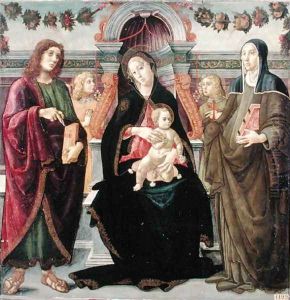 Virgin and Child with Two Saints by Luca Signorelli