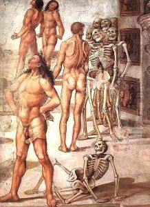 Resurrection of the Flesh (detail) 4 by Luca Signorelli