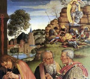 Lamentation over the Dead Christ (detail) 3 by Luca Signorelli