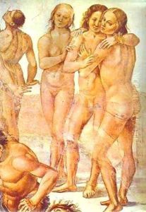 Resurrection Of The Dead Detail 1499-1502 by Luca Signorelli