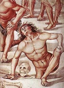 Resurrection of the Flesh (detail) 3 by Luca Signorelli