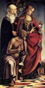 St Augustine Altarpiece (left wing) by Luca Signorelli