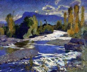 A River in the Dauphine, Afternoon, 1932 by Adrian Scott Stokes
