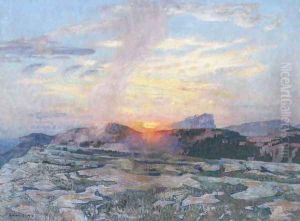 Sunset in Provence, c.1927 by Adrian Scott Stokes