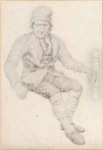 Study of a seated peasant Study of a seated peasant