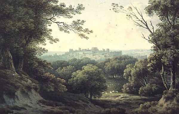 A Distant View of Windsor Castle - view 1