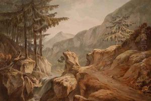 Mount Splugen, Swiss-Italian Border by John Warwick Smith