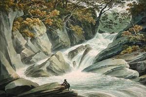 Hafod Upper Part of the Cascade, 1793 by John Warwick Smith