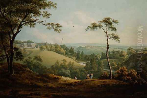 The Bishops Palace, Auckland Castle, with the Deercote Beyond - view 1