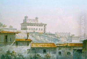 The Villa Medici, Rome, 1784 by John Warwick Smith