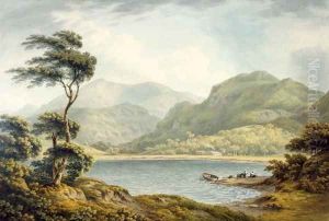 The Upper end of Coniston Lake, Lancashire, 1801 by John Warwick Smith