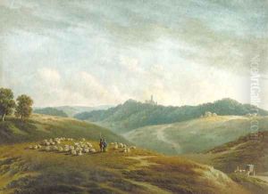 A view of Fonthill Abbey, Wiltshire