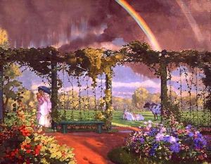 Landscape with a Rainbow, 1915 by Konstantin Andreevic Somov