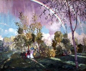 Landscape with a Rainbow, 1919 by Konstantin Andreevic Somov