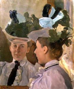 Lady at the Mirror, 1898 by Konstantin Andreevic Somov