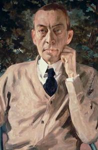 Portrait of the composer, Sergei Vasilievich Rachmaninov (1873-1943) 1925 by Konstantin Andreevic Somov