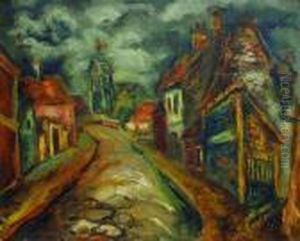 La Rue Montante. by Issachar ber Ryback