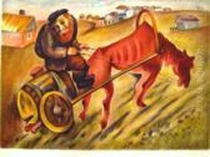 The Oil Seller by Issachar ber Ryback