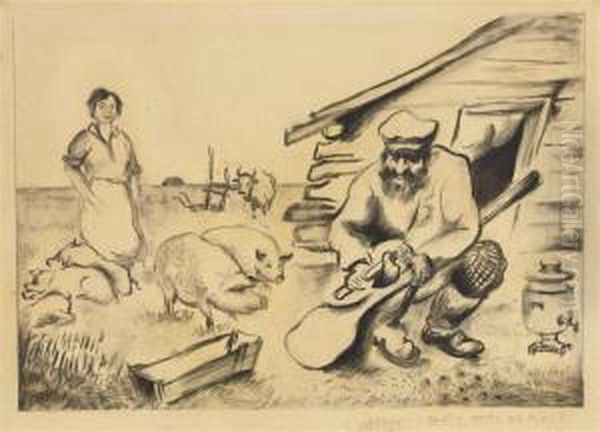 Peasants Working On The Farm - view 1