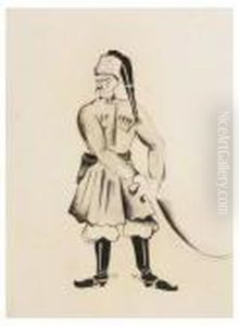 Russian Cossack. by Issachar ber Ryback