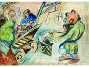 Marche Au Poissons by Issachar ber Ryback