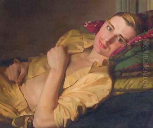 A reclining man - view 1