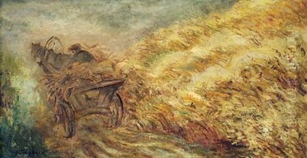 Jewish Peasant In Cornfield - view 1