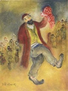 Dancing In The Town by Issachar ber Ryback