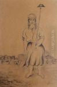 Woman Farmer by Issachar ber Ryback
