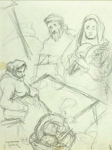 Rybak Market Scene - view 1