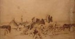 Workers In The Village by Issachar ber Ryback