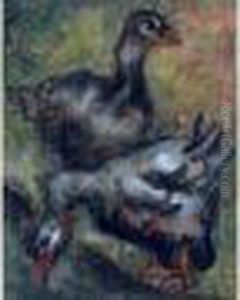 Geese by Issachar ber Ryback