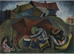 In The Villlage by Issachar ber Ryback