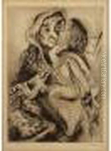 Femme A La Chevre - view 1