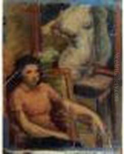 Portrait D' Homme by Issachar ber Ryback