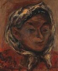 Portrait Of A Woman by Issachar ber Ryback