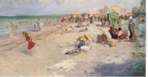 A day at the seaside by Alois Hans Schram