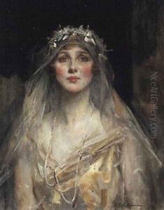 Portrait of a Bride by James Jebusa Shannon