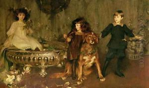 Lord John Manners, Lord Haddon and Lady Marjorie Manners by James Jebusa Shannon